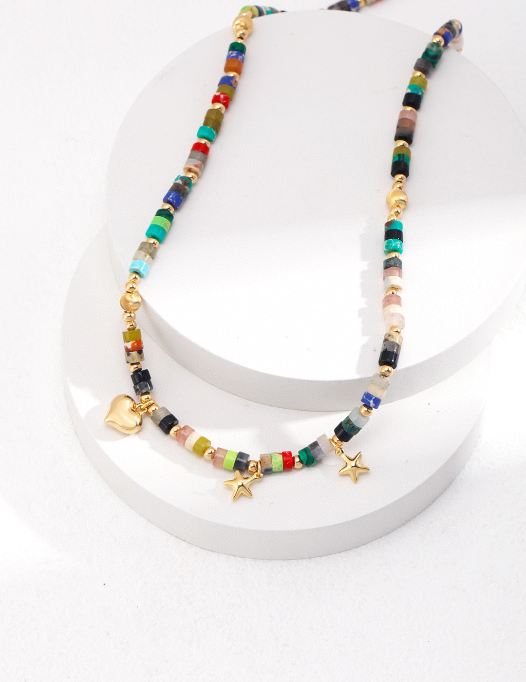 COLORED STONE NECKLACE