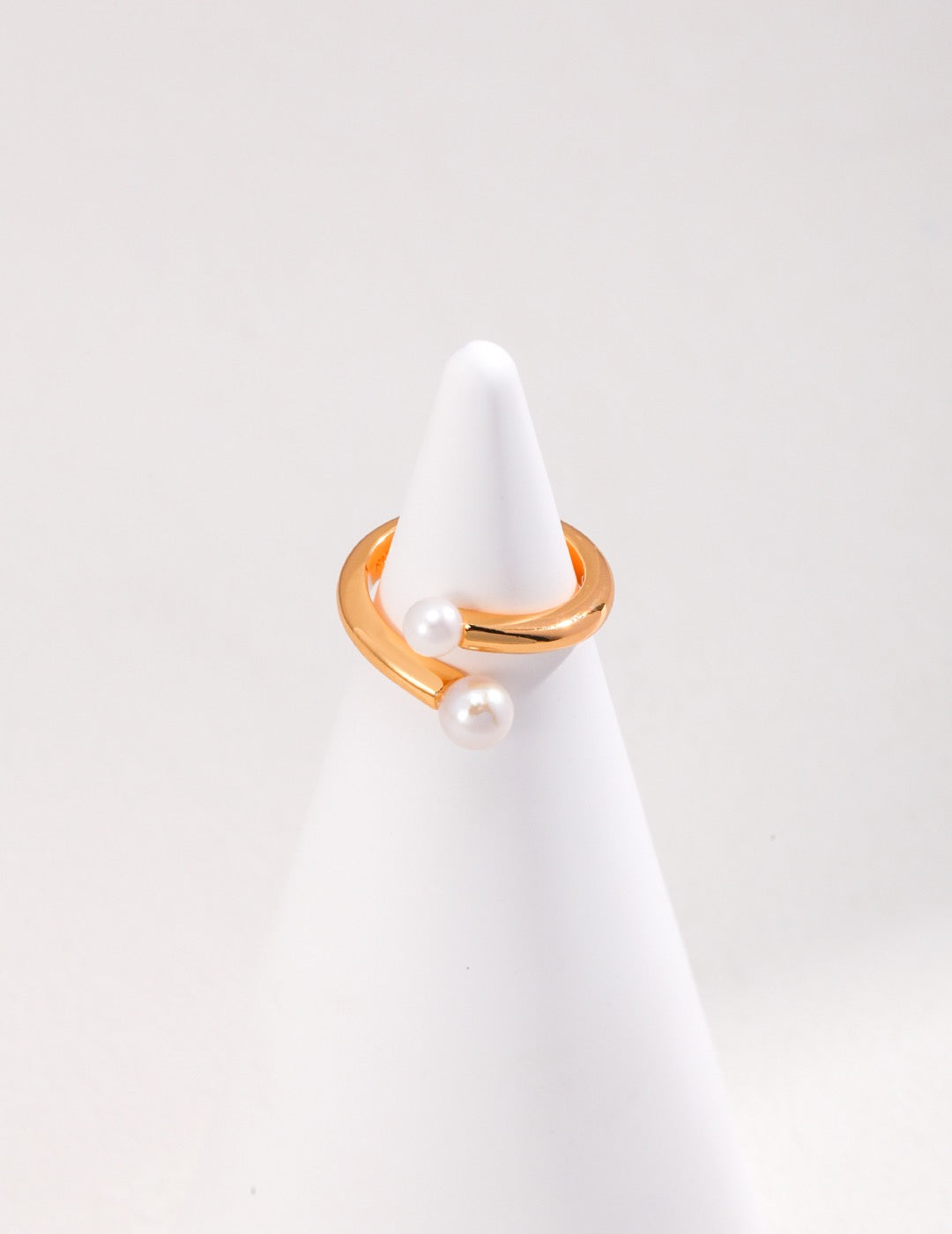 SMALL DOUBLE PEARLS RING