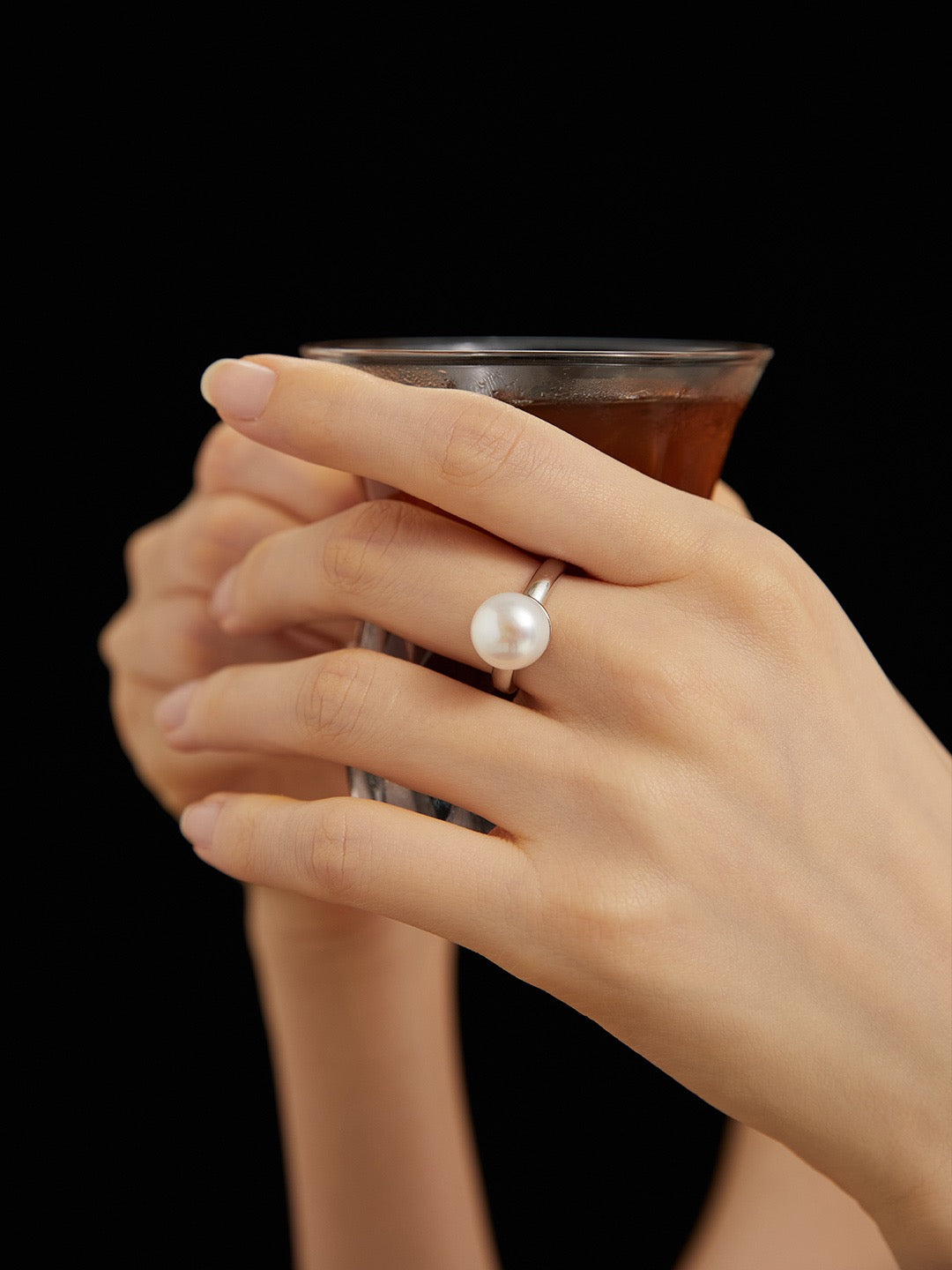 SIMPLE PEARL SILVER RING