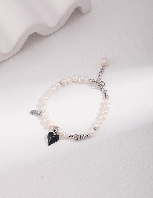 ETERNAL HEART PEARL BRACELET