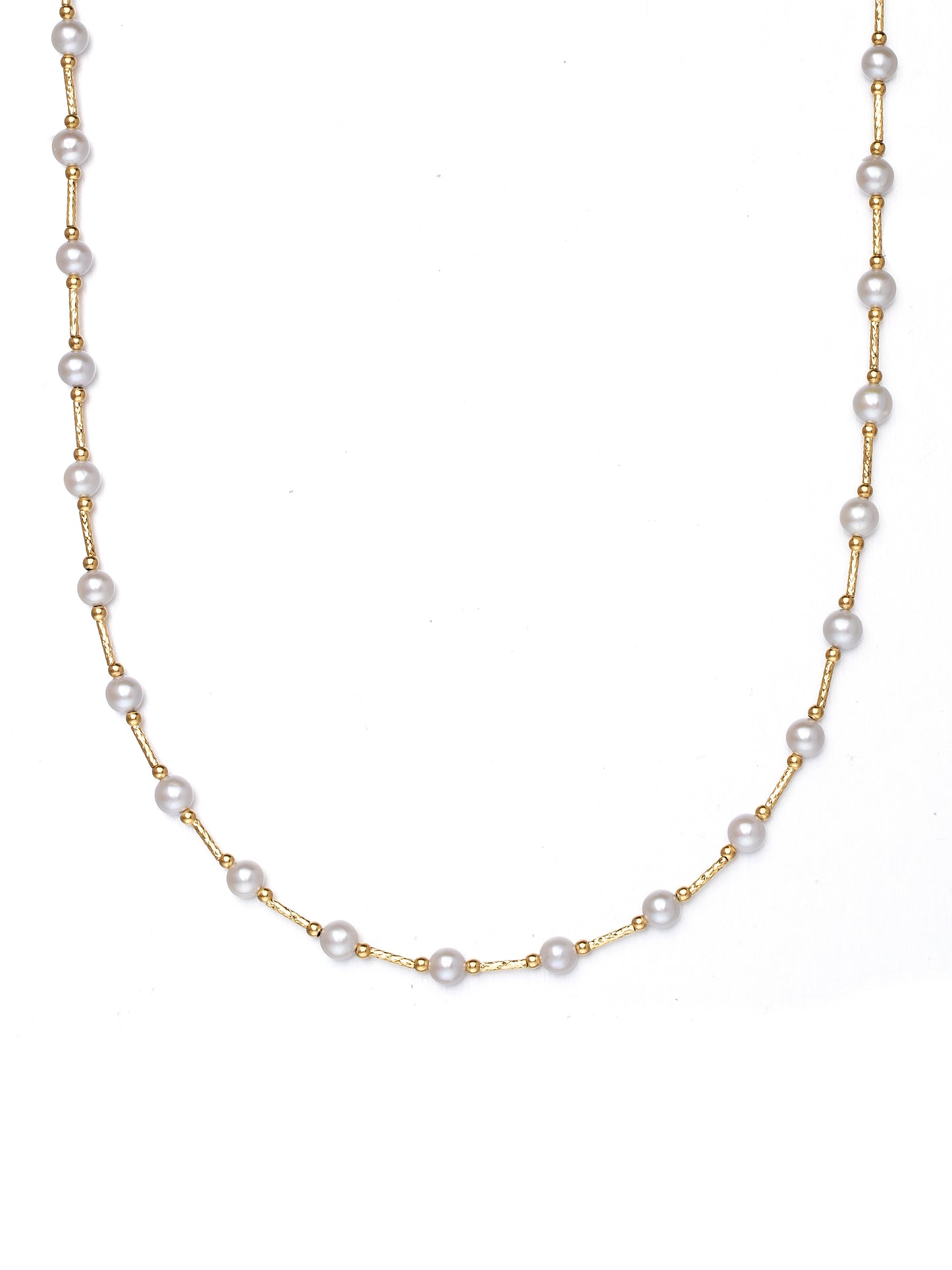 18K BABY PEARL STREAMER CHOKER