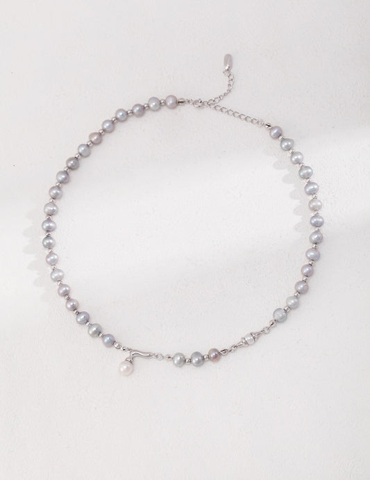 STELLAR ｜GREY PEARL NECKLACE